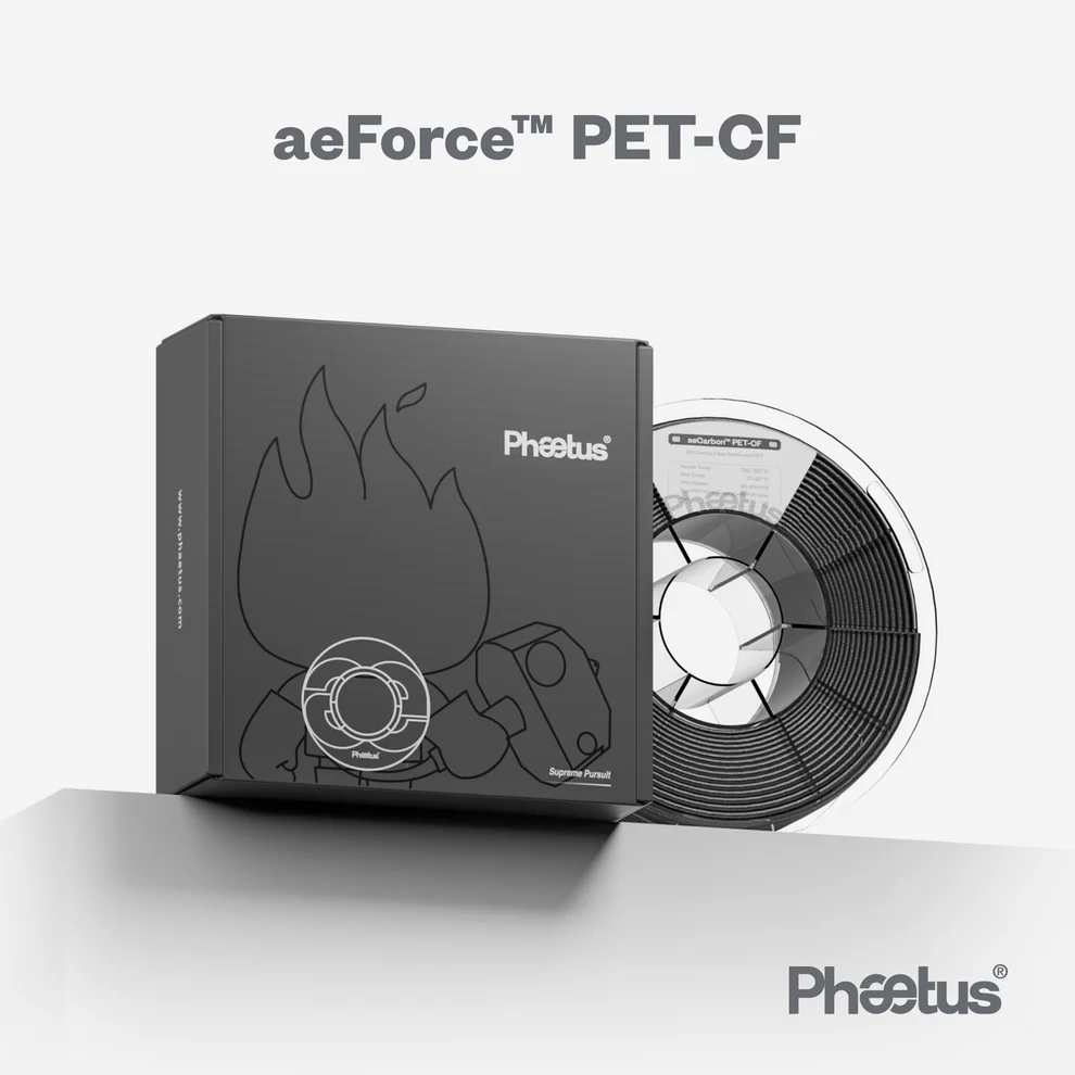 Phaetus aeForce PET-CF 3D Printer Filament Carbon Fiber Reinforced PET 1.75mm 1kg