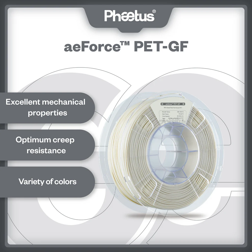 Phaetus aeForce PET-GF 3D Printer Filament Glass Filled PET 1.75mm 1kg